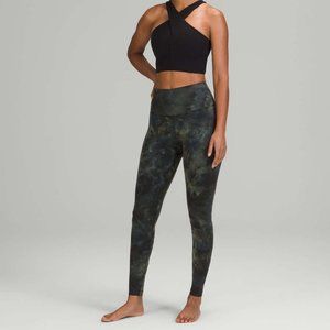 Lululemon Align High-Rise Pant 28" Diamond Dye Graphite Grey Bronze Green Size 2